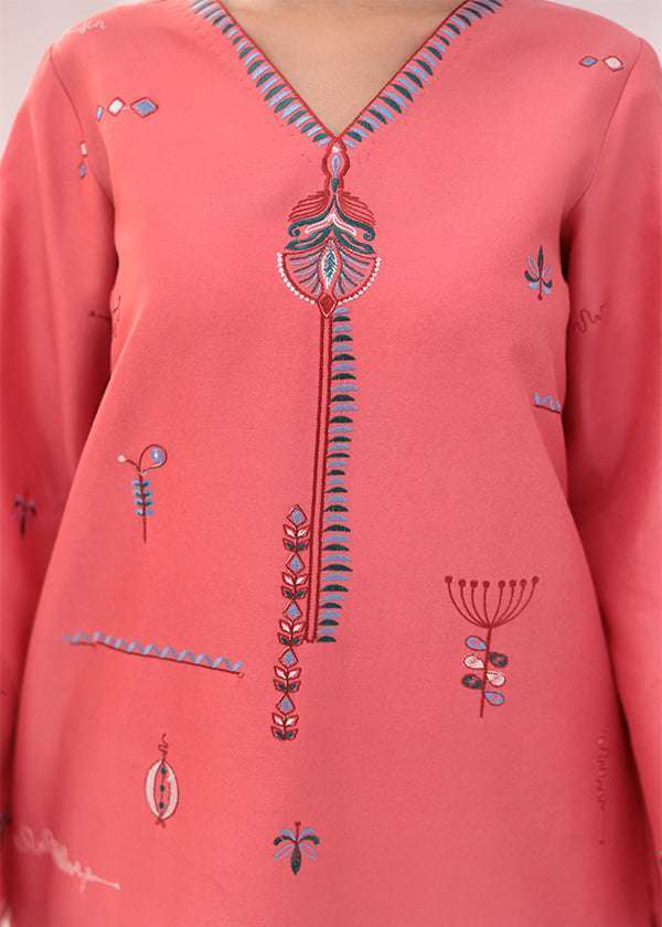 JGL212 2 Pc Kurta Set in Pink