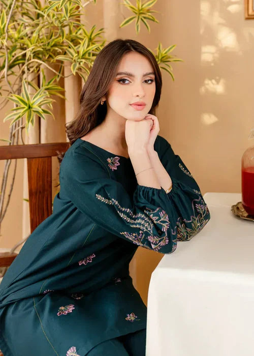 JGL217 Khaddar  Azul Co-Ord Set