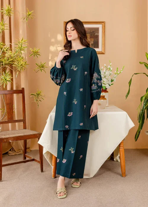JGL217 Khaddar  Azul Co-Ord Set